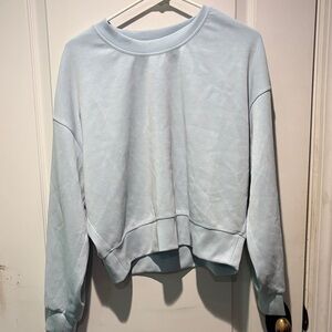 lululemon athletica SoftStreme Pale Blue Crewneck Sweatshirt